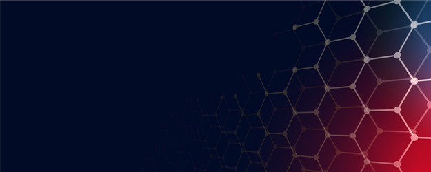 technology background with hexagonal shapes vector image