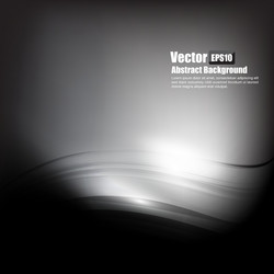 abstract background black and dark grey curve vector image