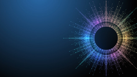ai banner concept in the digital style generative vector image