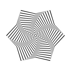 design element in star shape vector image