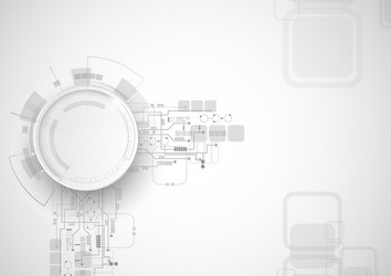 grey circuit abstract technology vector image