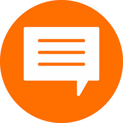 message icon isolated on background vector image