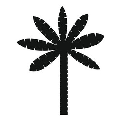 palm tree icon simple style vector image