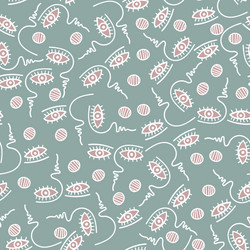 seamless colorful pattern vector image