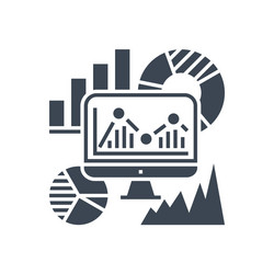 SEO Audit Icon - Data Analysis vector image