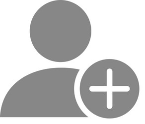 User Profile with Add Friend Icon vector image
