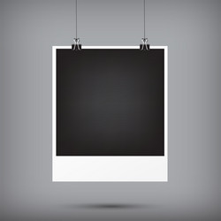 abstract background blank instant photo frame vector image