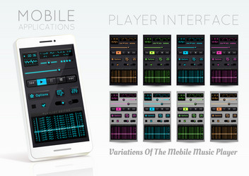 Modern Audio Player Interface vector image