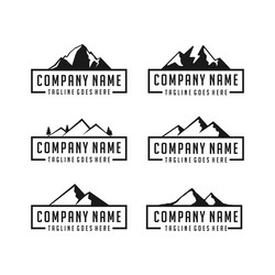 Mountain set Royalty Free Vector Image - VectorStock