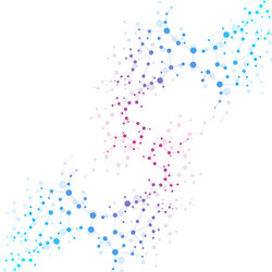 structure molecule and communication dna atom vector image