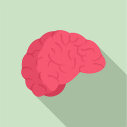 Thinking brain icon simple style Royalty Free Vector Image