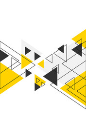 triangle geometric abstract background with copy vector image