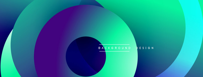 abstract circles overlap creating vibrant vector image