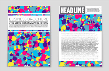 abstract layout background set for art vector image