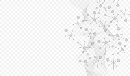 molecular abstract structure background vector image