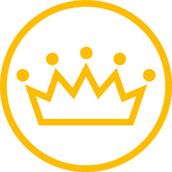 Royal crown icon Royalty Free Vector Image - VectorStock