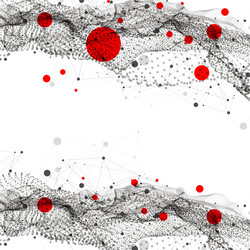 abstract background particles liquid dynamic flow vector image