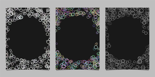 abstract colored brochure template background set vector image