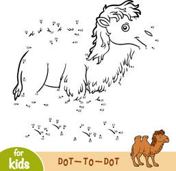 Connect the Dots: Two-Humped Camel vector image
