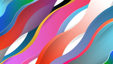 creative design with fluid colorful shapes trendy vector image