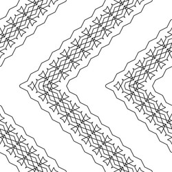 design seamless zigzag decorative pattern vector image