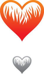 fire love Vector Image
