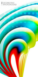 geometric colorful abstract background vector image