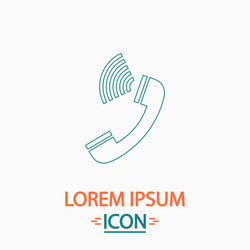 handset computer symbol vector image