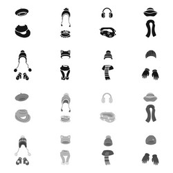 isolated object clothes and texture icon set vector image