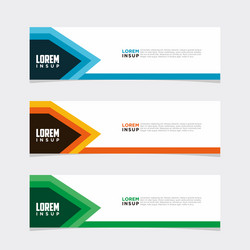 modern banner web background abstract design vector image