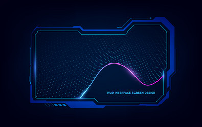 abstract hud ui gui future futuristic screen vector image
