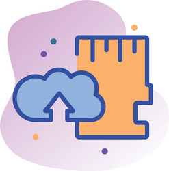 isolated cloud computing with memory line fill vector image