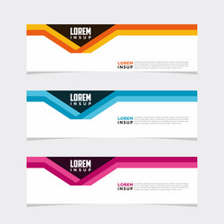 modern banner web background abstract design vector image
