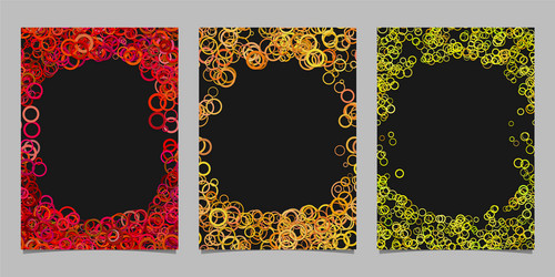 abstract colored brochure template background set vector image