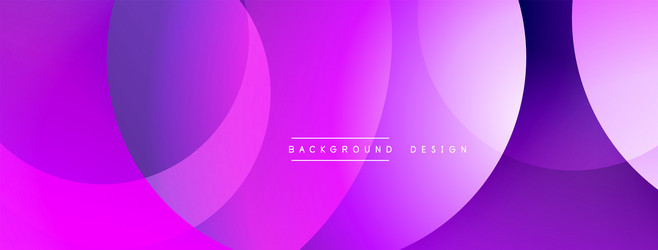 abstract purple background overlapping circles vector image
