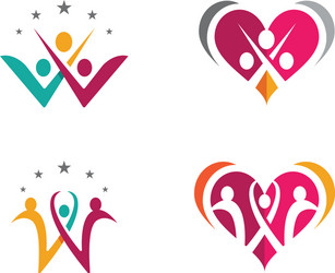 community network and social icon design template vector image