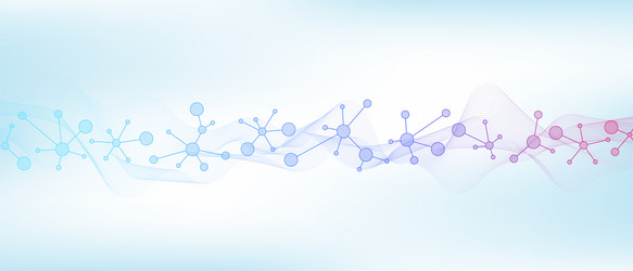 molecular abstract structure background vector image