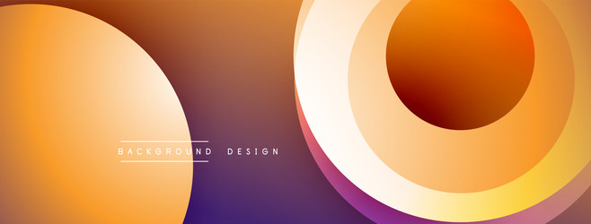 abstract gradients circles curves create modern vector image
