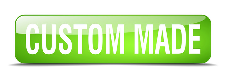 custom made green square 3d realistic isolated web vector image