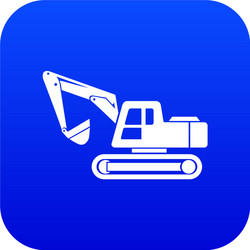 digging machine icon simple style vector image