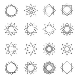 Sacred Geometry Patterns vector image