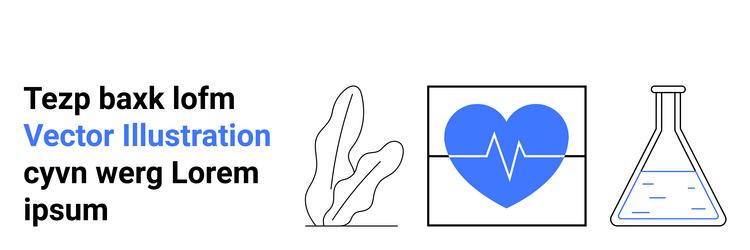 abstract health and science elements vector image