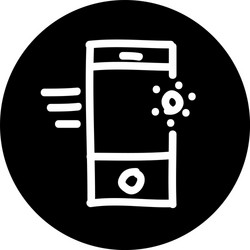 search engine optimization icon with hand drawn vector image