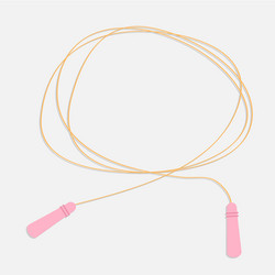 skipping jumping rope empty round frame template vector image