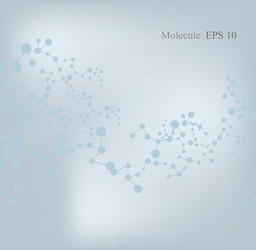 abstract molecular structure background vector image