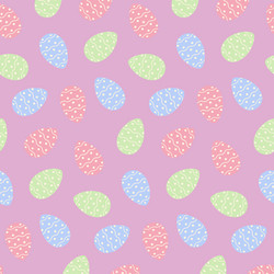 easter seamless pattern with patterned eggs vector image