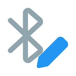editing the name in bluetooth option vector image