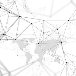 Futuristic Network Connection vector image