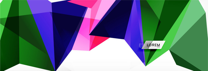 mosaic triangular low poly style abstract vector image