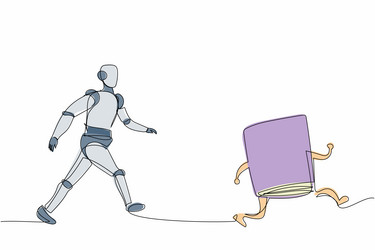 Robot Chase – Learning Pursuit vector image